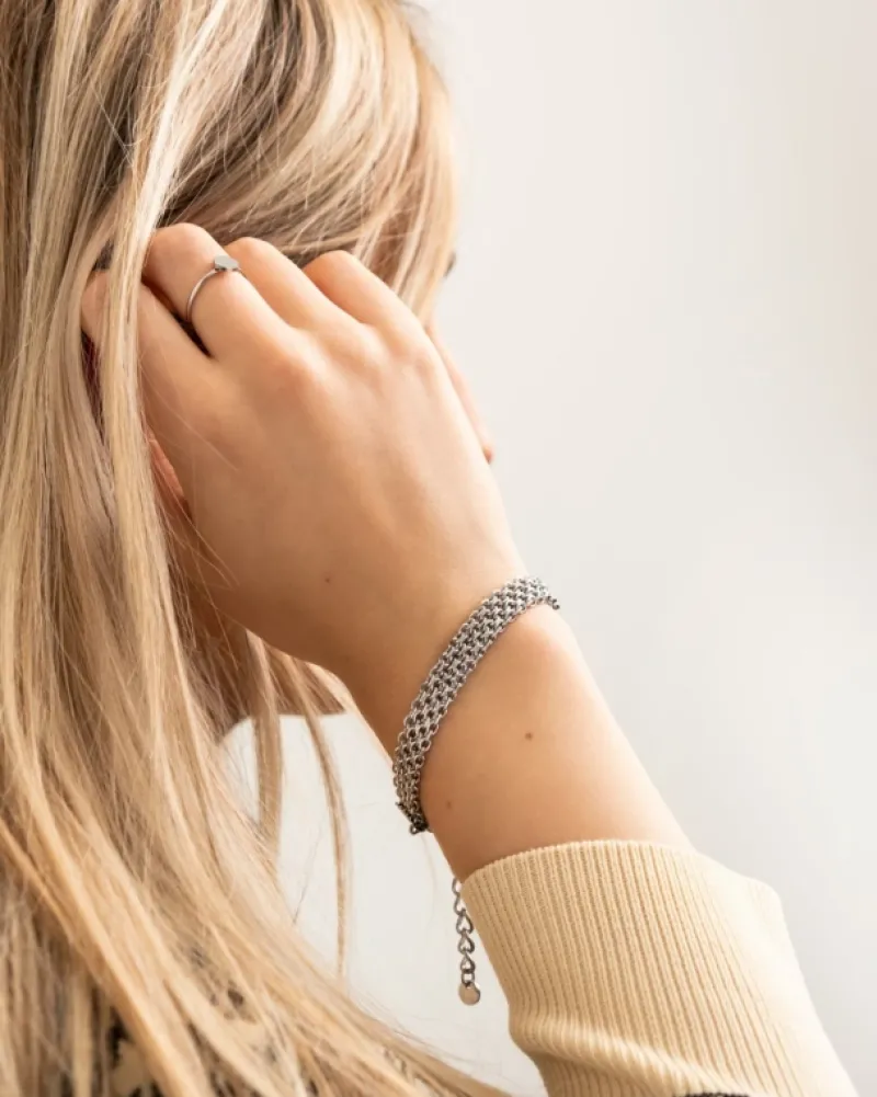 Finaste Platte armband mesh New
