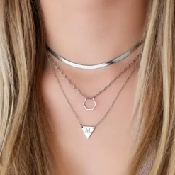 Finaste Platte Choker ketting Outlet