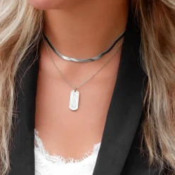 Finaste Platte Choker ketting Outlet