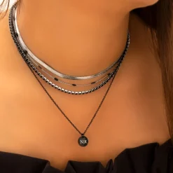 Finaste Platte Choker ketting Outlet