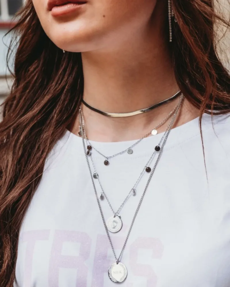 Finaste Platte Choker ketting Outlet