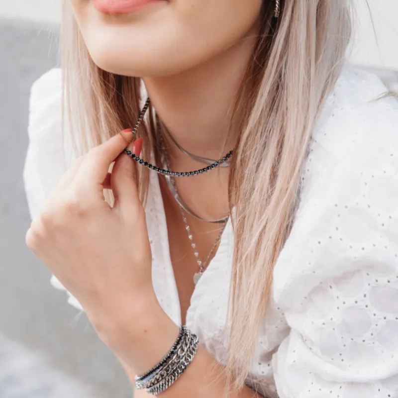 Finaste Platte Choker ketting Outlet