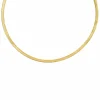 Finaste Platte Choker ketting gold plated Clearance