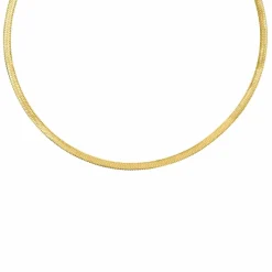 Finaste Platte Choker ketting gold plated Clearance