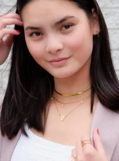 Finaste Platte Choker ketting gold plated Clearance