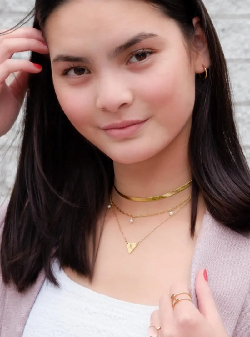 Finaste Platte Choker ketting gold plated Clearance
