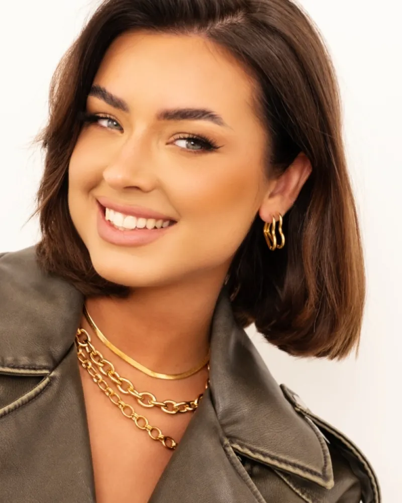 Finaste Platte Choker ketting gold plated Clearance