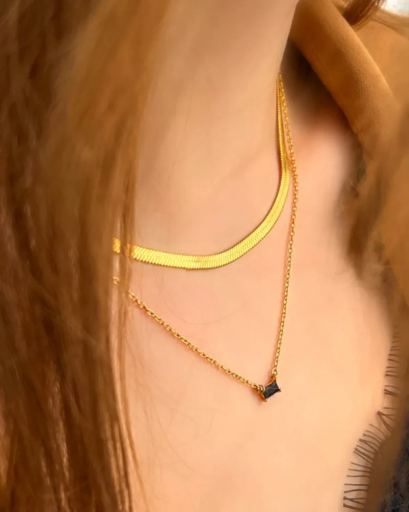 Finaste Platte Choker ketting gold plated Clearance