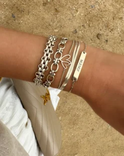 Finaste Platte snake armband dubbel Hot