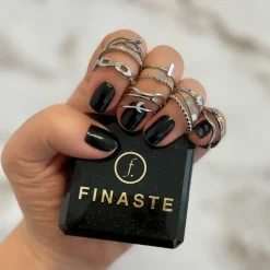 Finaste Ring chunky chain kleur zilver Fashion