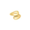 Finaste Ring chunky teardrops goldplated Discount