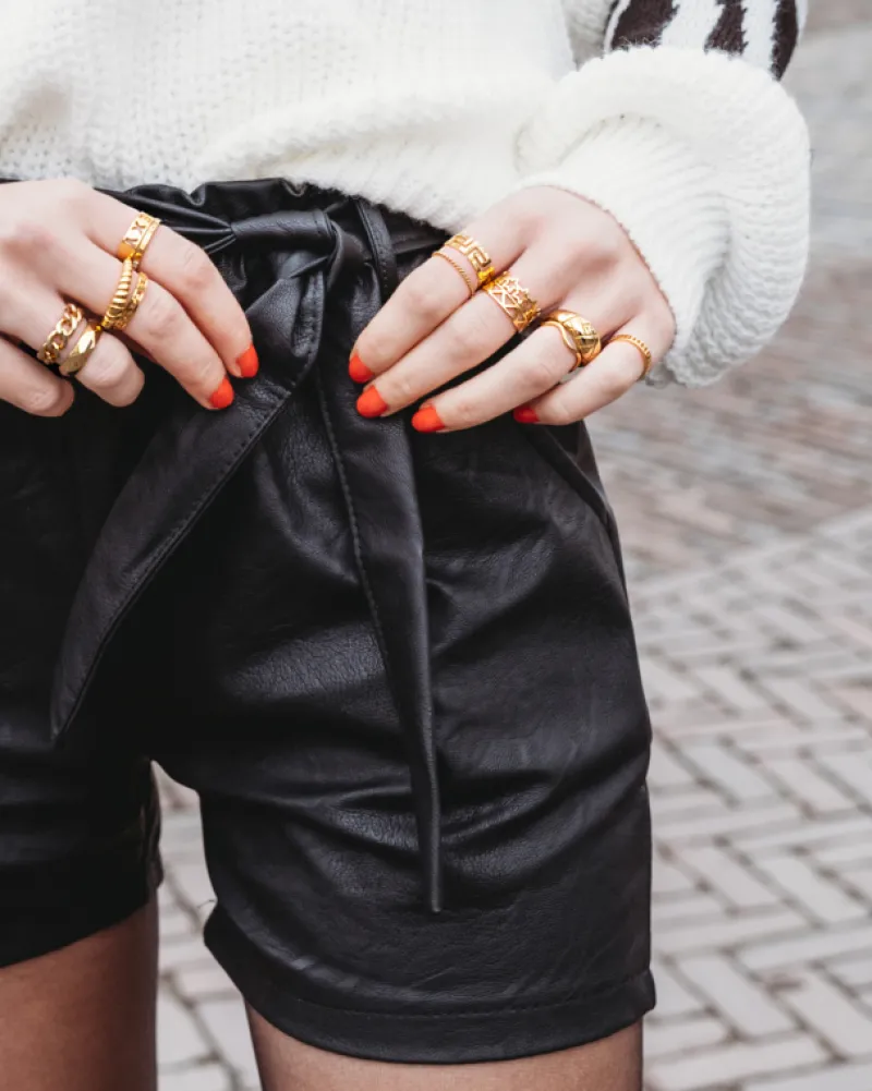 Finaste Ring Croissant kleur goud Clearance