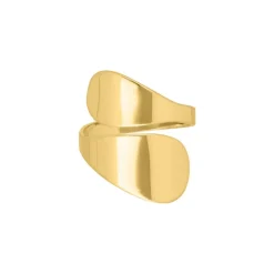 Finaste Ring double drop goudkleurig Hot