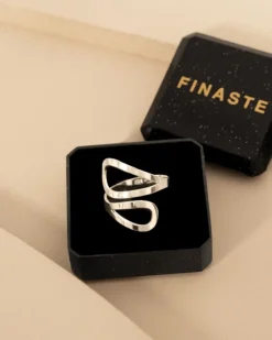 Finaste Ring double drop open Clearance