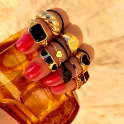 Finaste Ring dubbel goud kleurig Sale