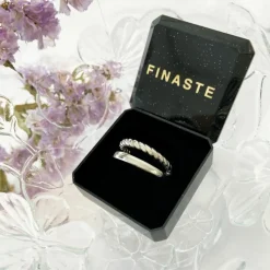 Finaste Ring dubbel zilver kleurig Best