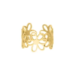 Finaste Ring flowers goudkleurig Sale
