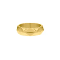 Finaste Ring geometrische print goud kleurig Outlet