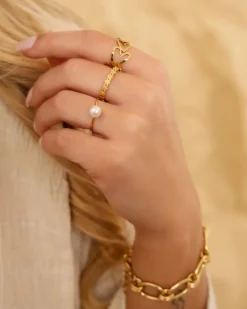 Finaste Ring love hearts goldplated Best