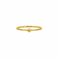 Finaste Ring met bolletje klein goud kleurig Sale