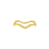 Finaste Ring met Golven Goud kleurig Discount