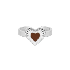 Finaste Ring met hartje vintage Clearance