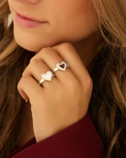 Finaste Ring met hartje vintage Clearance