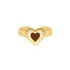 Finaste Ring met hartje vintage goudkleurig Outlet
