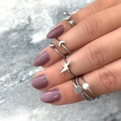 Finaste Ring met muntje kleur zilver Sale