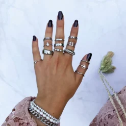 Finaste Ring met open ster Outlet