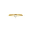 Finaste Ring met steentje goldplated Best