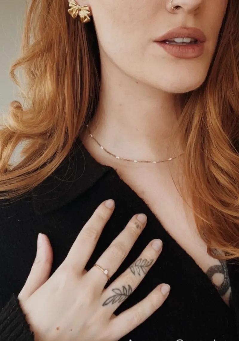 Finaste Ring met steentje goldplated Best