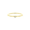 Finaste Ring met Steentje Goud kleurig New