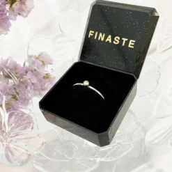 Finaste Ring met Steentje kleur zilver Sale