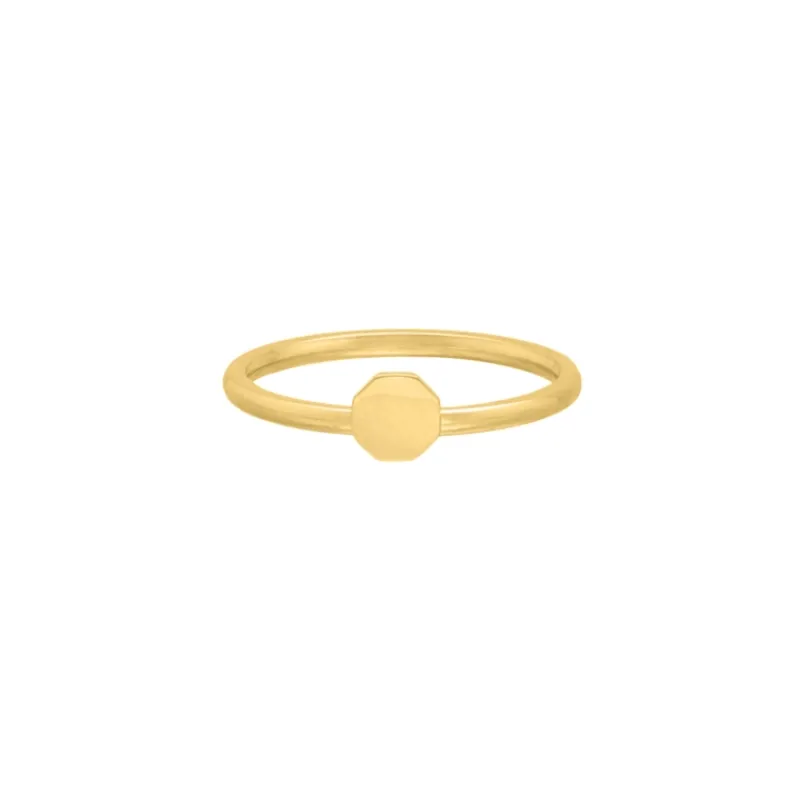 Finaste Ring mini hexagon goudkleurig Online