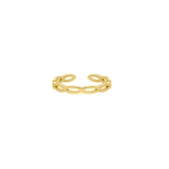 Finaste Ring Open Chain Kleur Goud Outlet