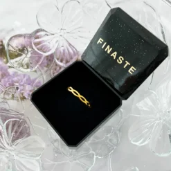 Finaste Ring Open Chain Kleur Goud Outlet