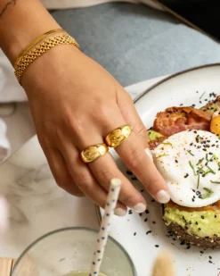 Finaste Ring statement kleur goud Hot