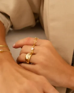 Finaste Ring statement kleur goud Hot