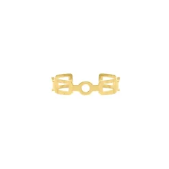 Finaste Ring verstelbaar chain kleur goud Online