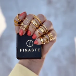 Finaste Ring verstelbaar chain kleur goud Online