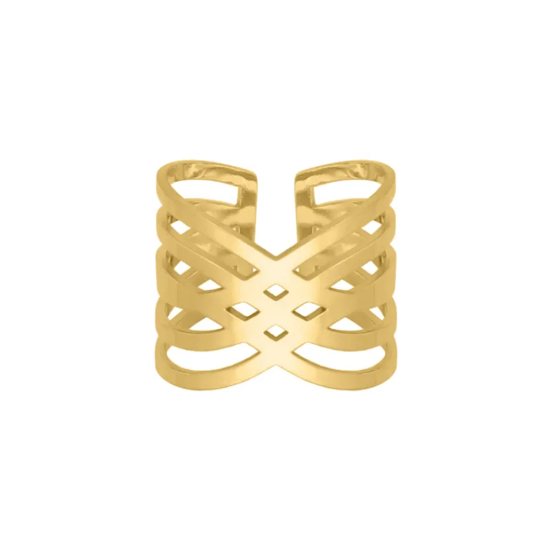 Finaste Ring vintage style goudkleurig Clearance