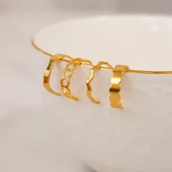 Finaste Ring Waves Kleur Goud Best