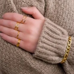 Finaste Ring Waves Kleur Goud Best