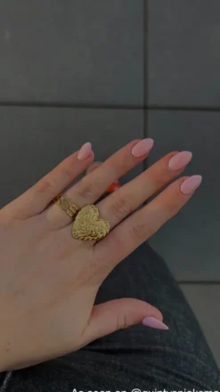 Finaste Ring wavy goudkleurig New