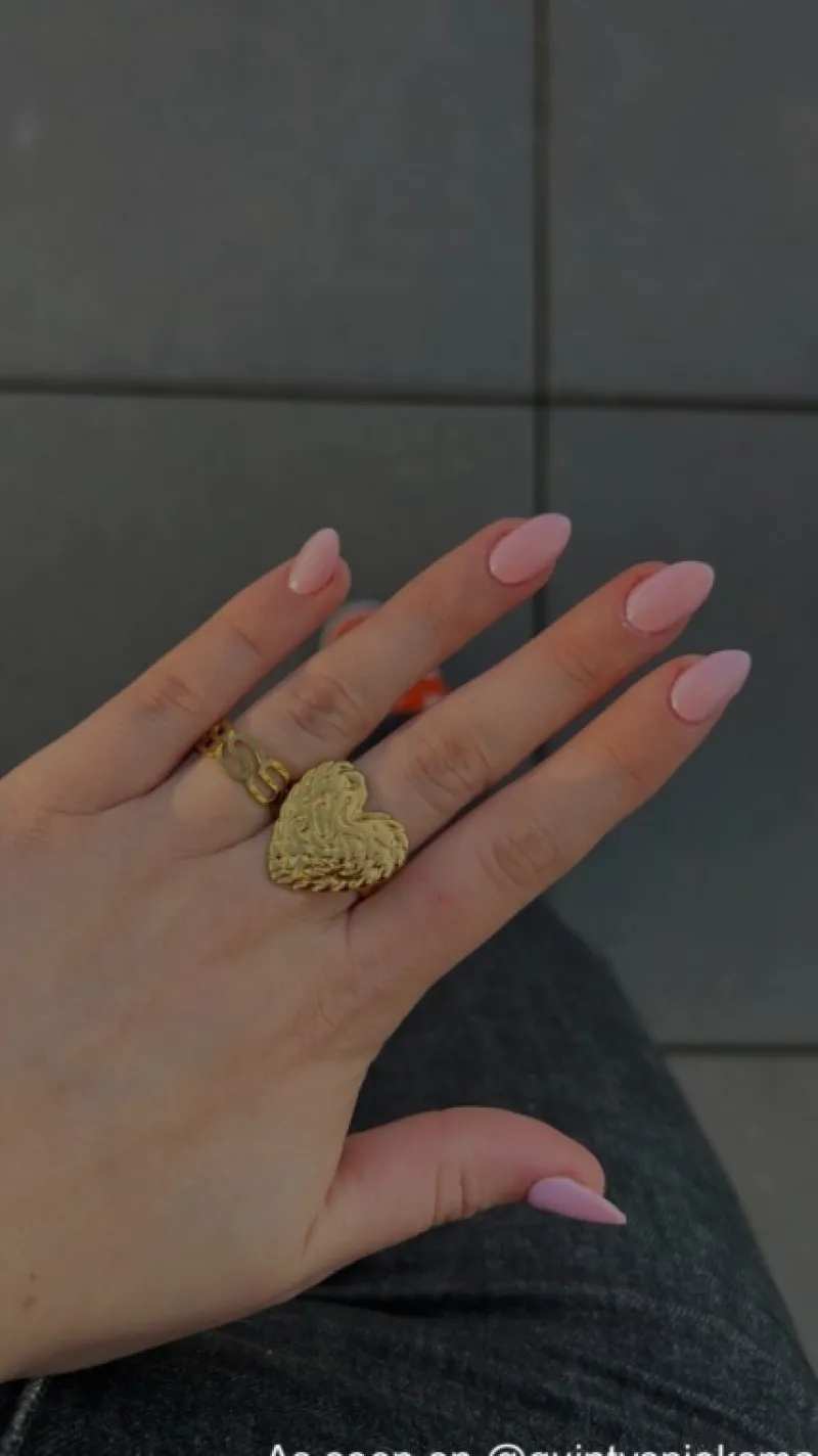 Finaste Ring wavy goudkleurig New