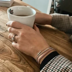 Finaste Roze tennis armbandje Fashion