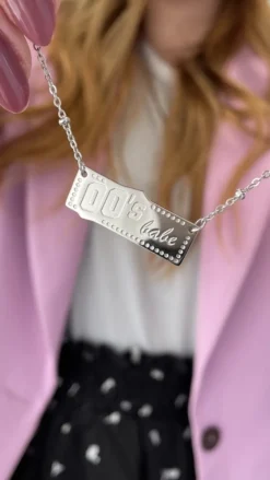 Finaste 00's babe ketting kleur zilver Online