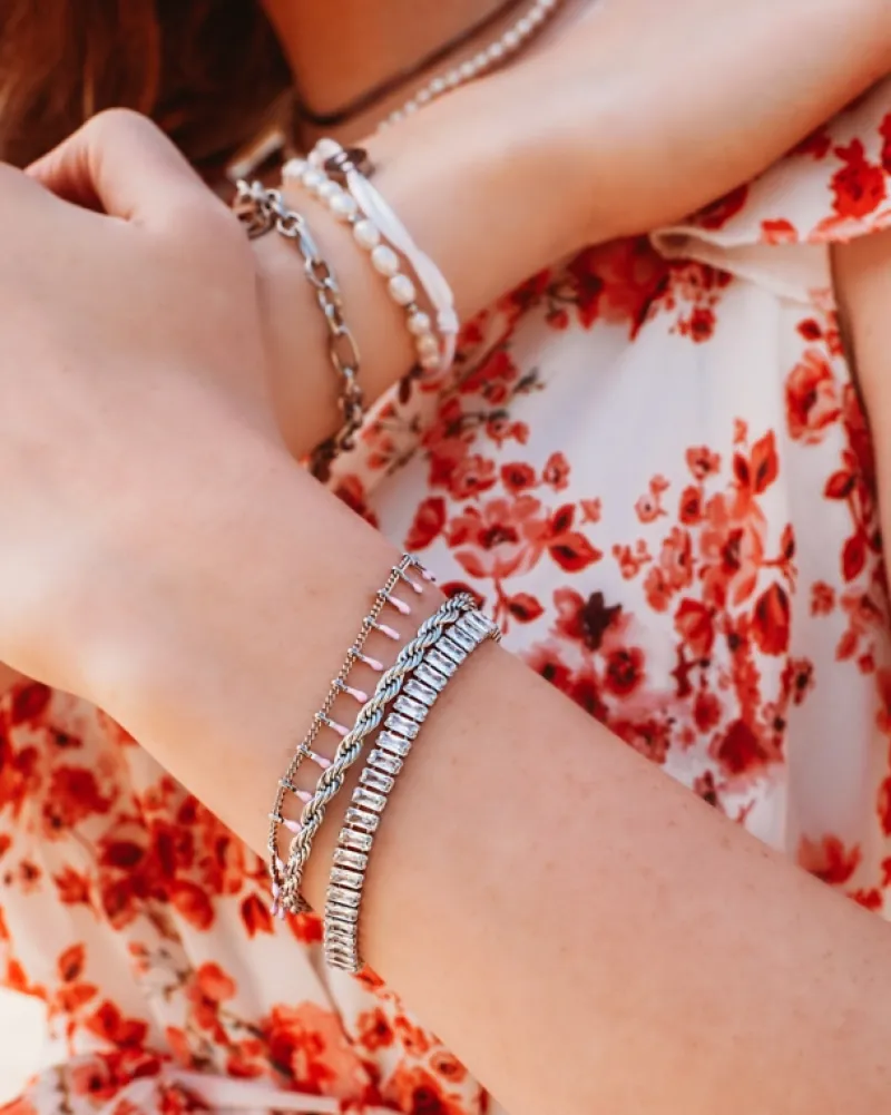 Finaste Schakelarmband gedraaid New