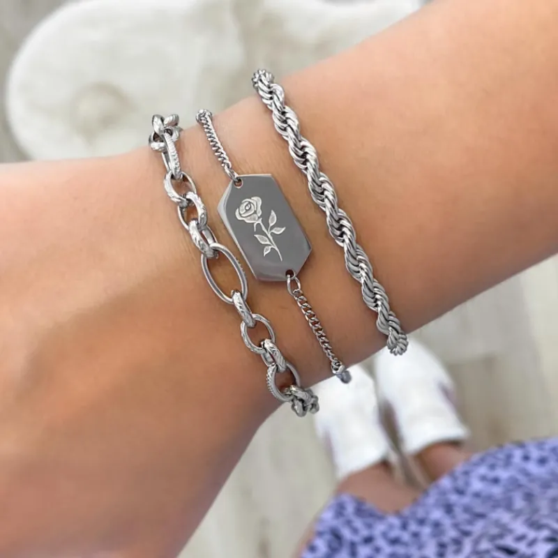 Finaste Schakelarmband gedraaid New